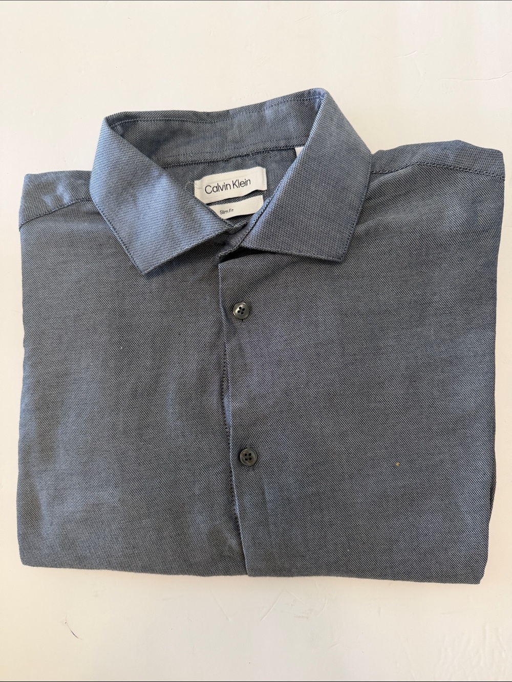 Calvin Klein Men’s Charcoal Gray Button-Down Shirt